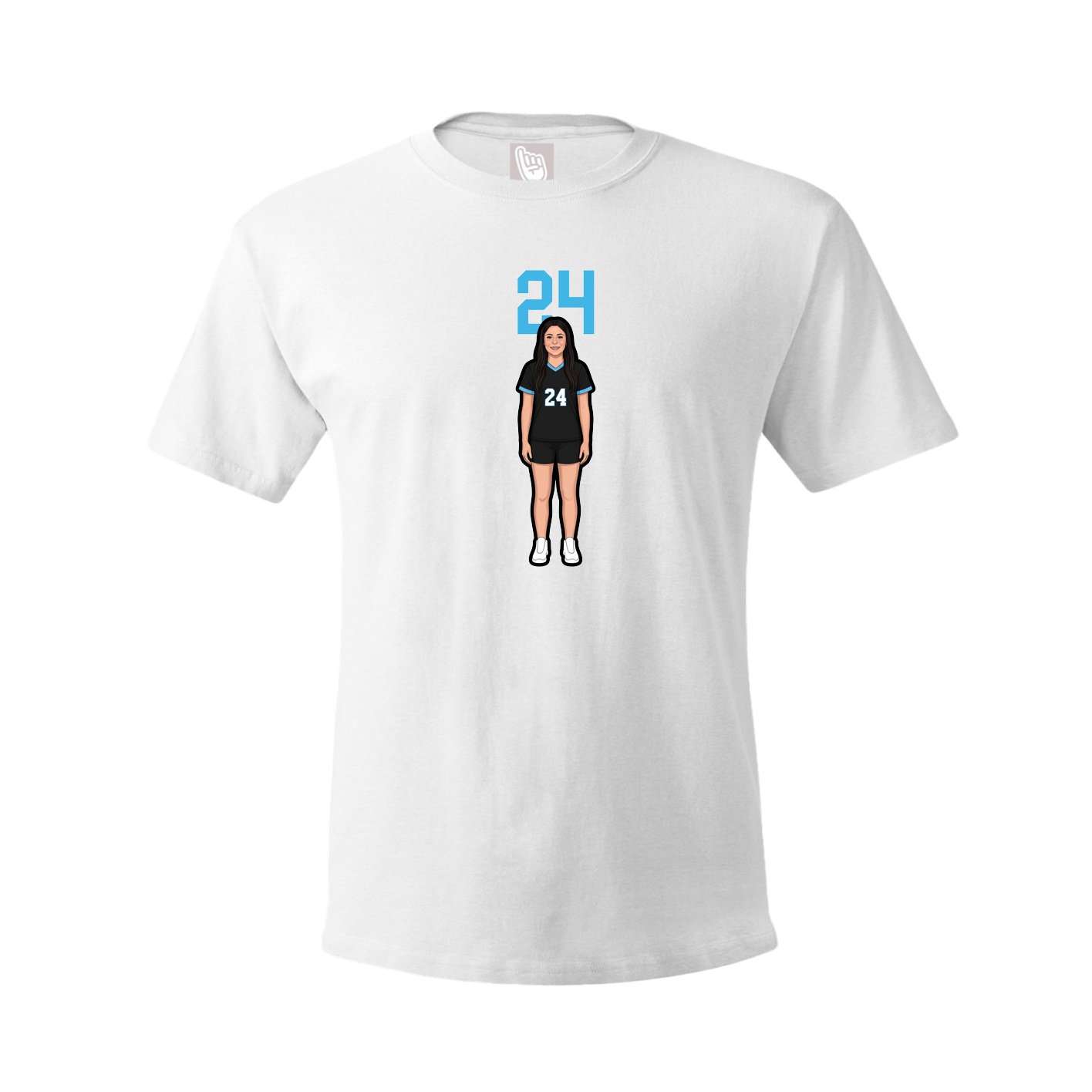 Tee — Number Top in White