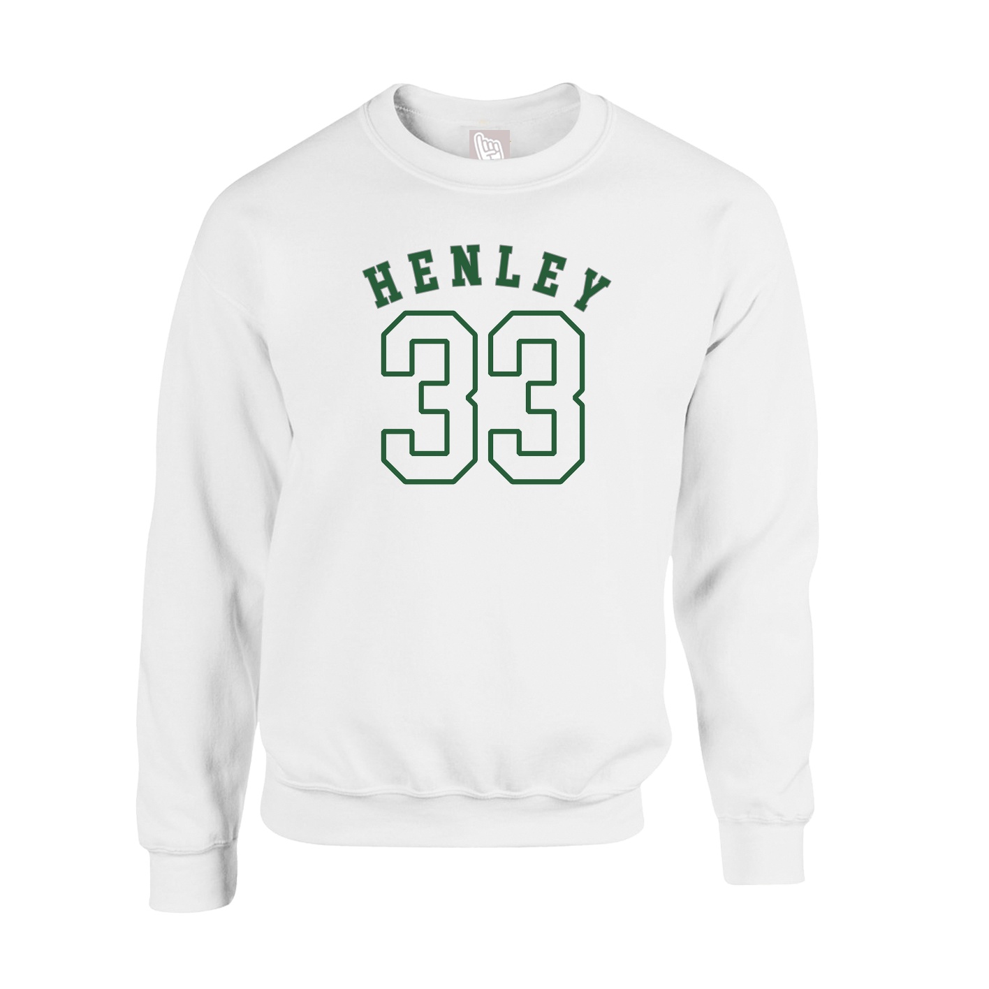 Fleece Crew — Shirsey Arch in White