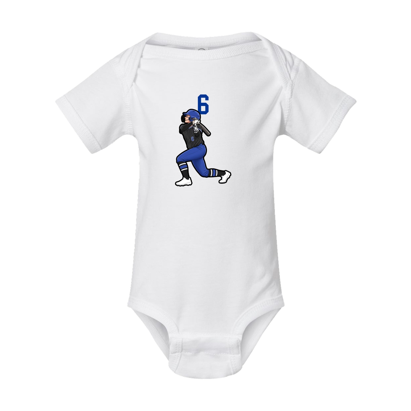 Baby Onesie — Number Top in White