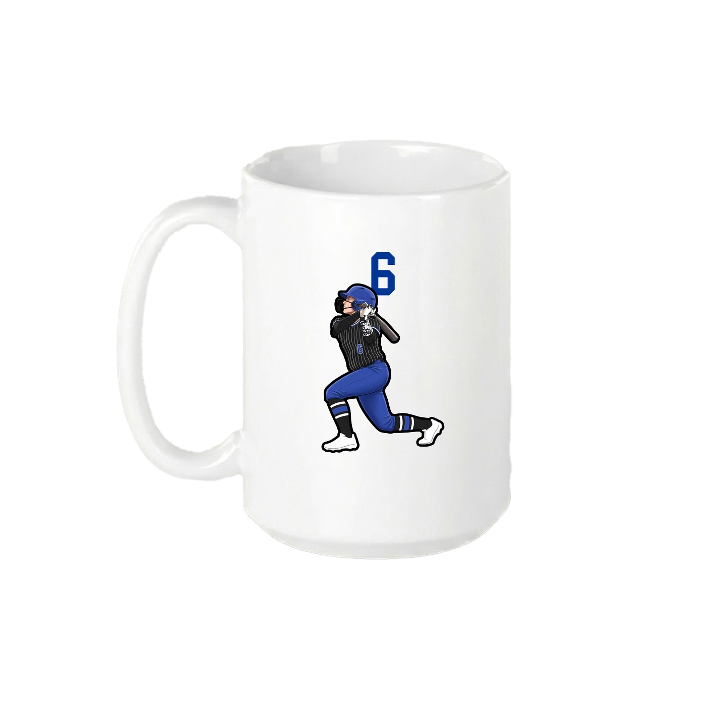 15oz Coffee Mug — Number Top in White