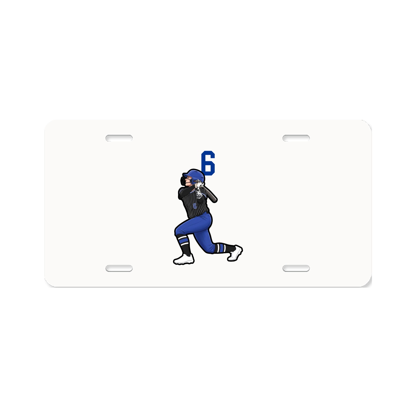 License Plate — Number Top in Classic