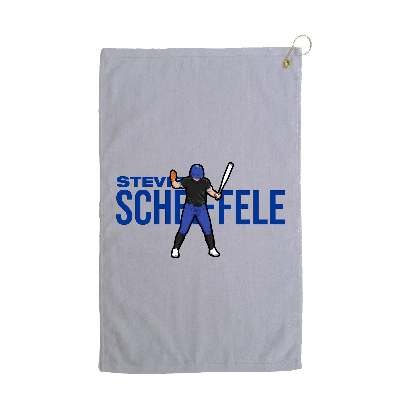 Golf Towel — Player Name in Grey
