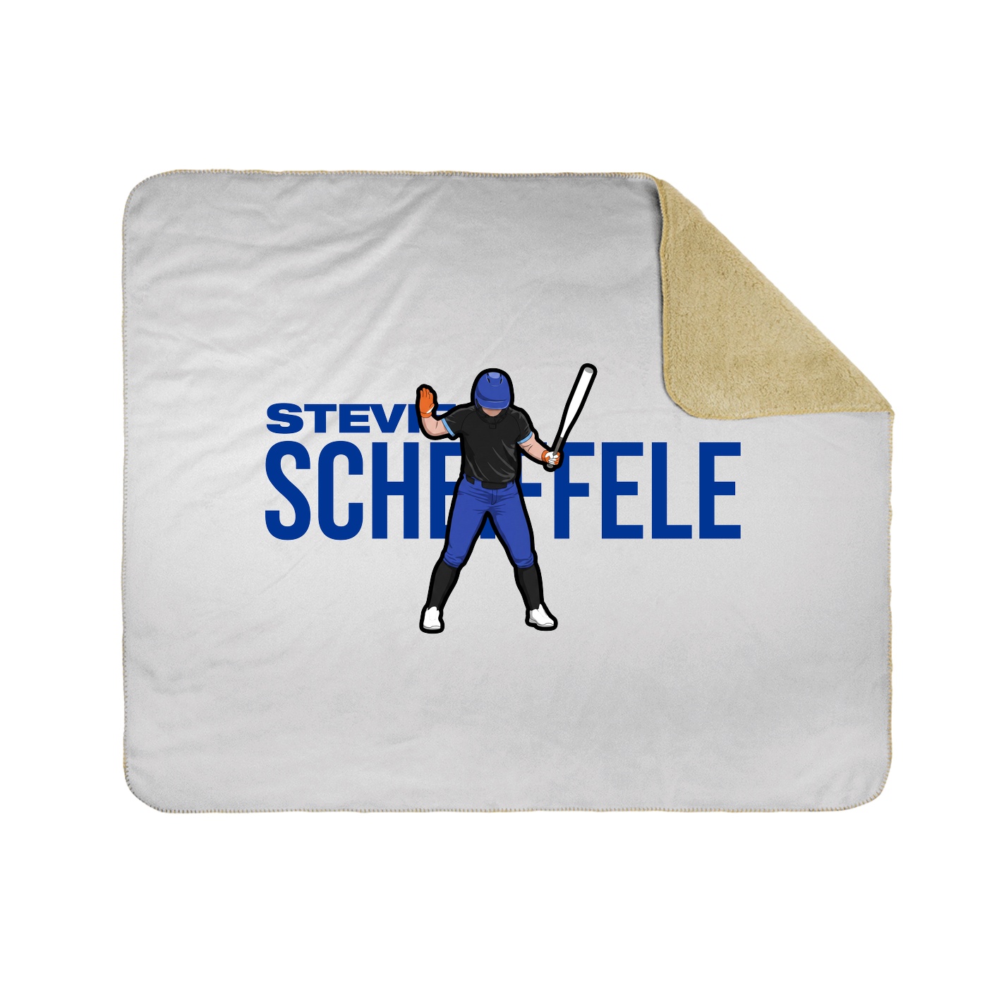 Throw Blanket — Player Name in White