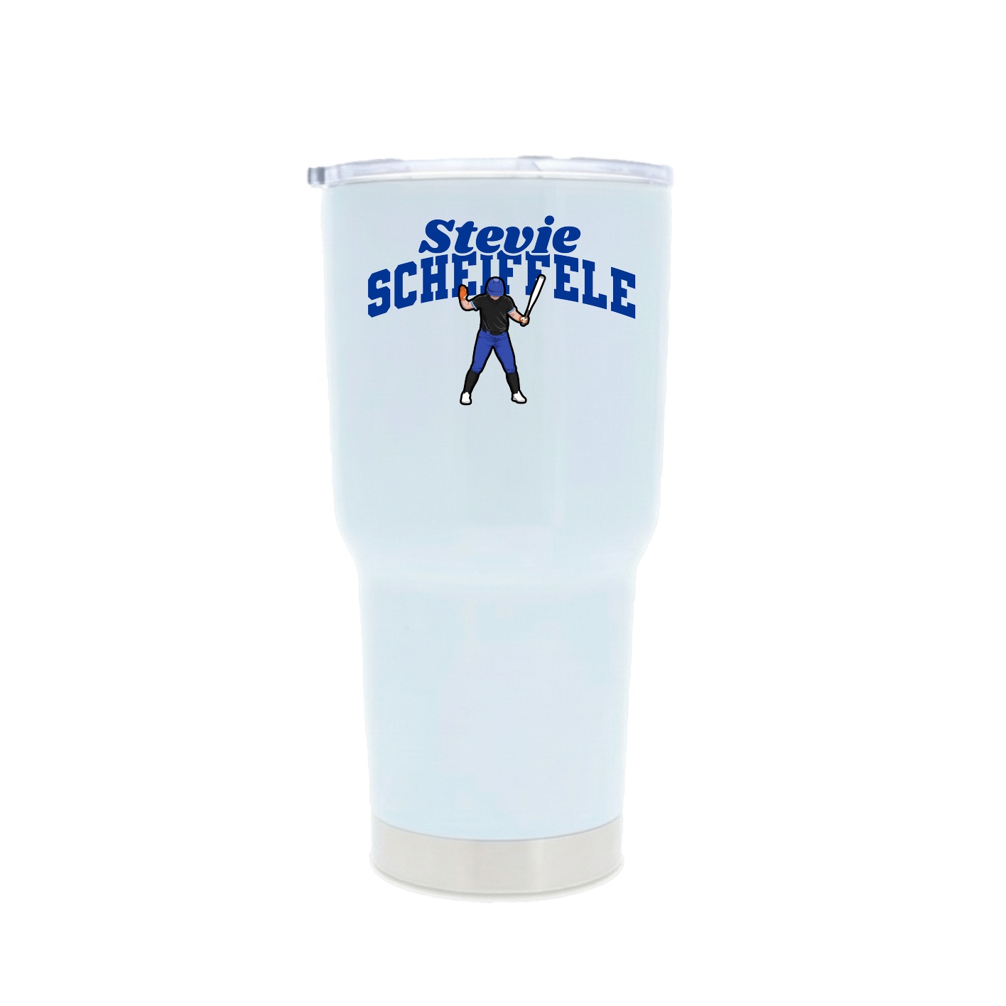 30oz Stainless Steel Tumbler — Signature Arch in White