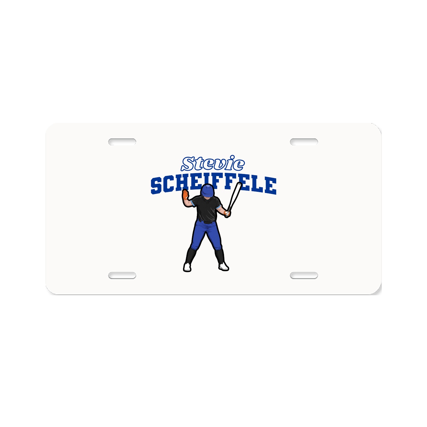 License Plate — Name Arch in Classic