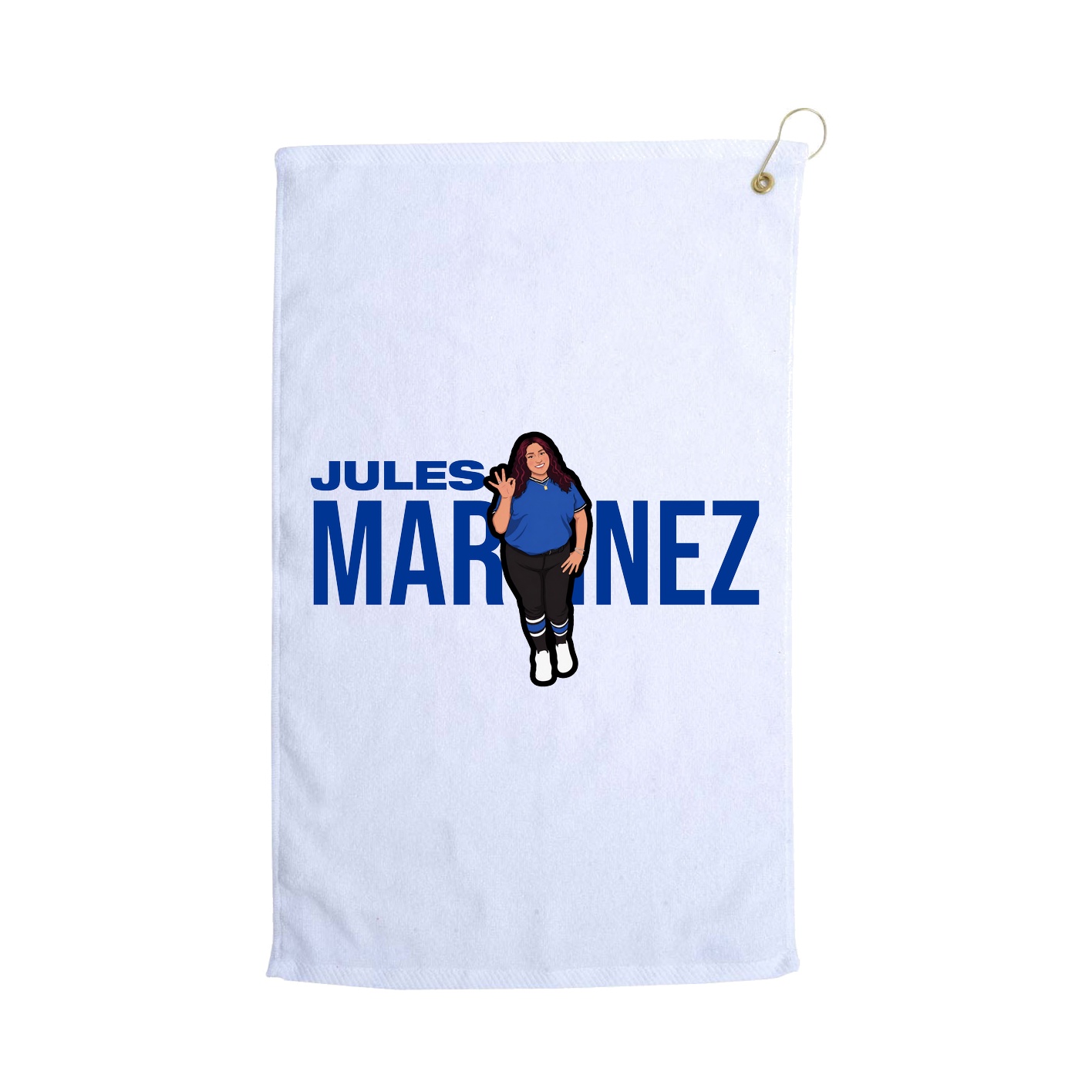 Golf Towel — Player Name in White