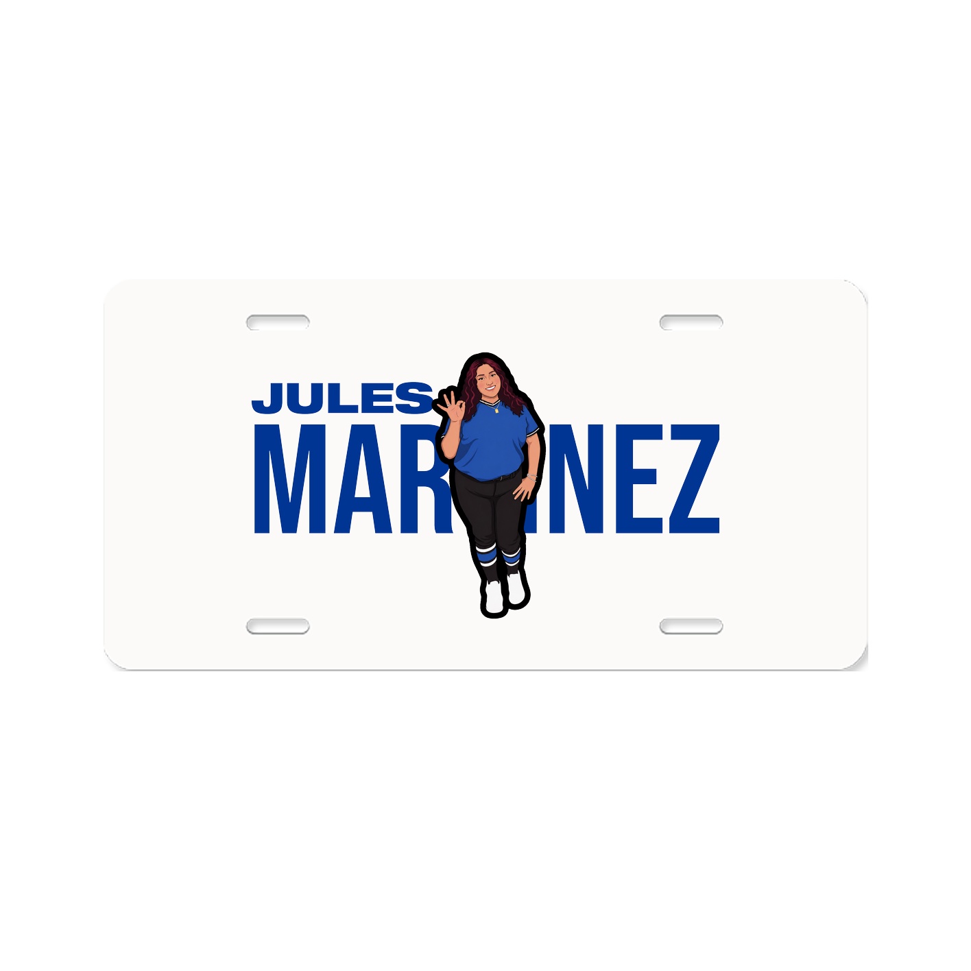 License Plate — Player Name in Classic