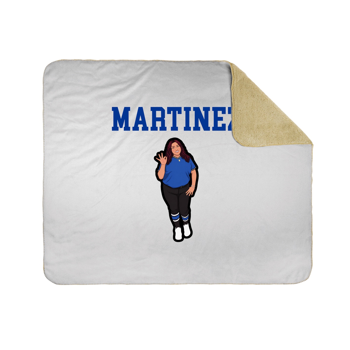 Throw Blanket — Shirsey in White