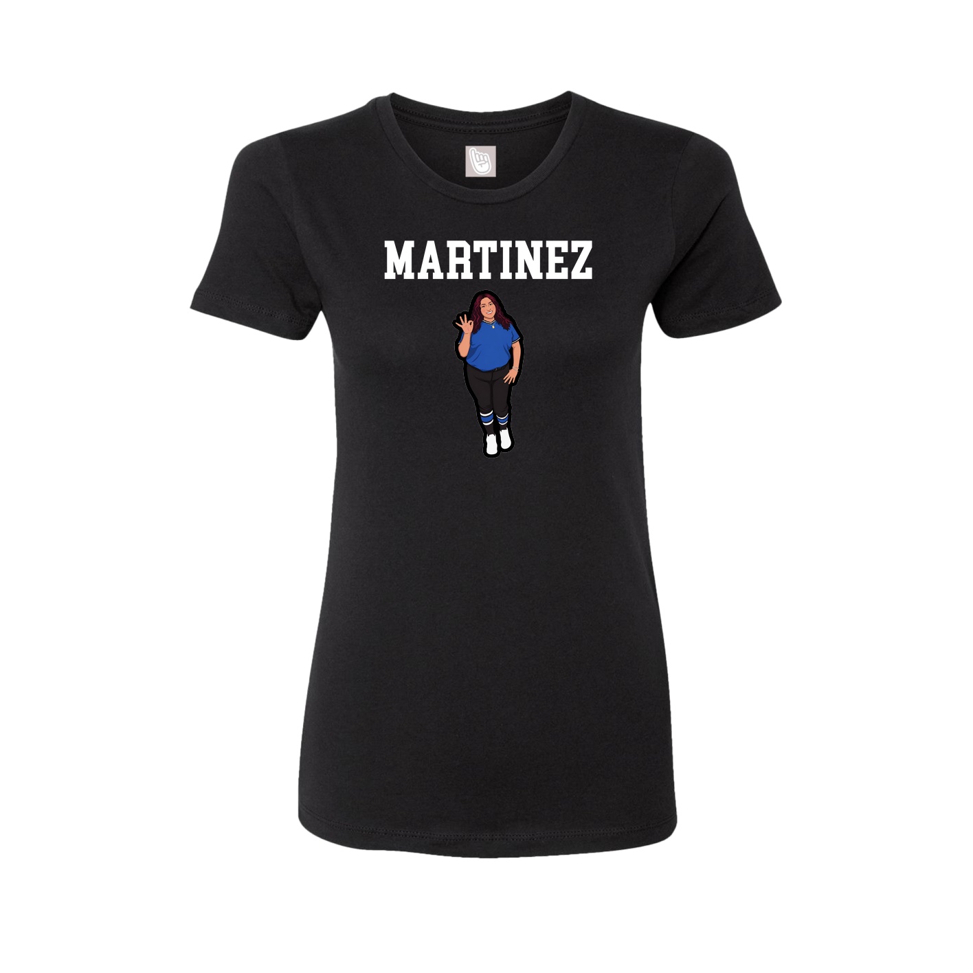 Fitted Women's Tee — Shirsey in Black