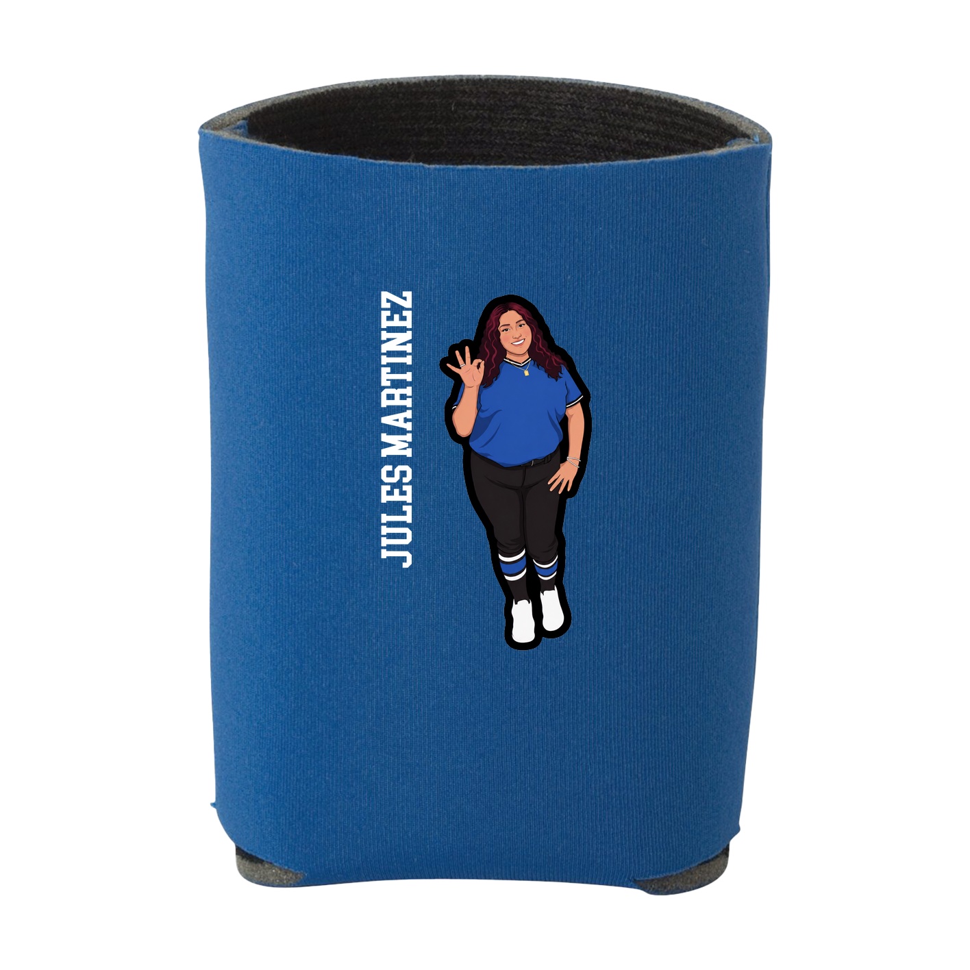 Can Holder — Name Vertical in Royal