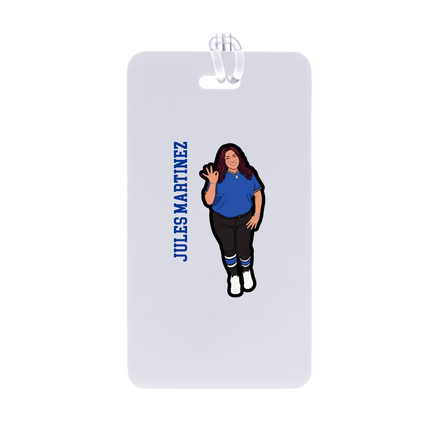 Bag Tag — Name Vertical in Classic