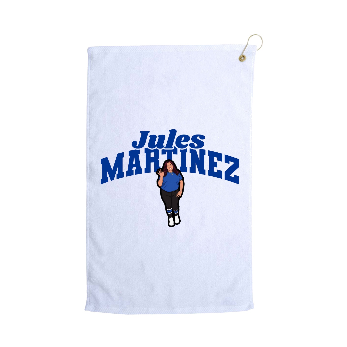 Golf Towel — Signature Arch in White