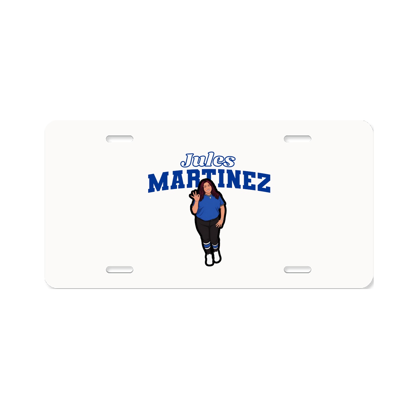 License Plate — Name Arch in Classic