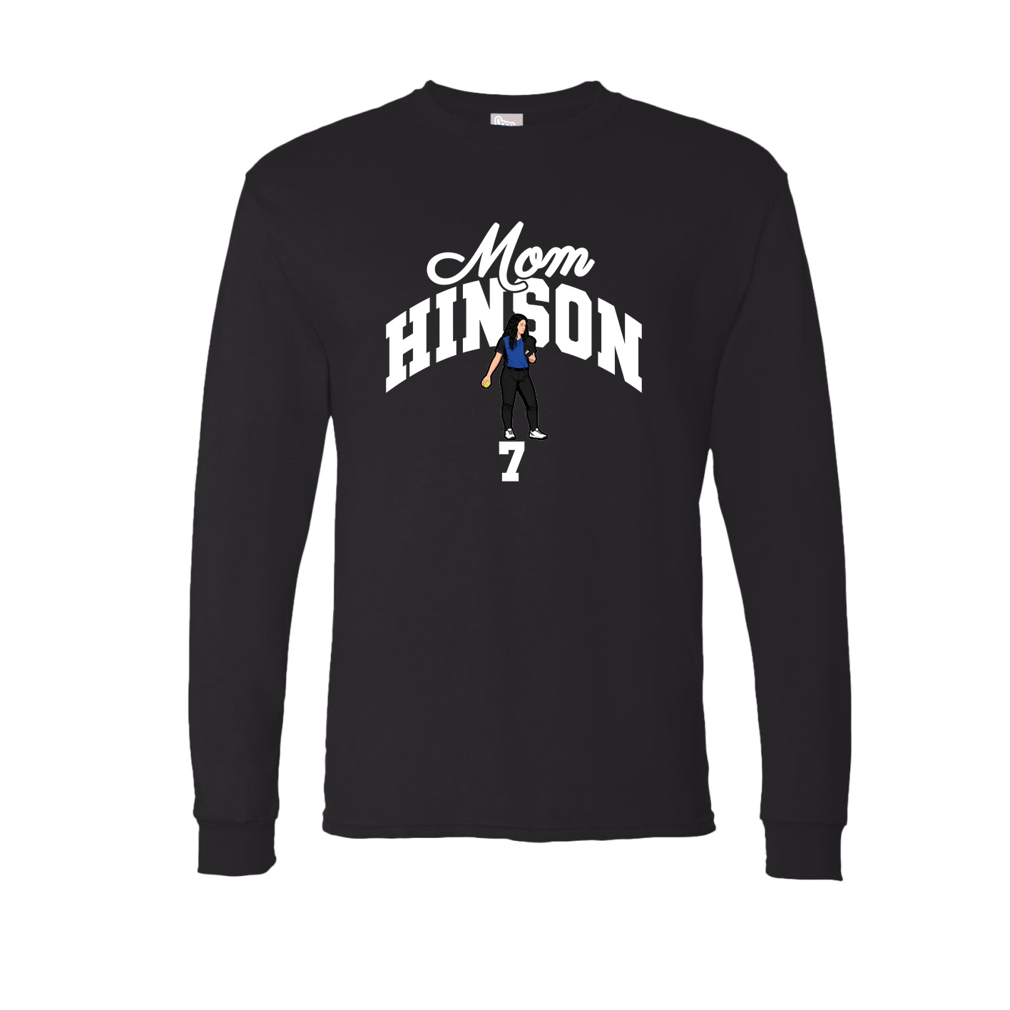 Long Sleeve Tee — Mothers Day Arch in Black