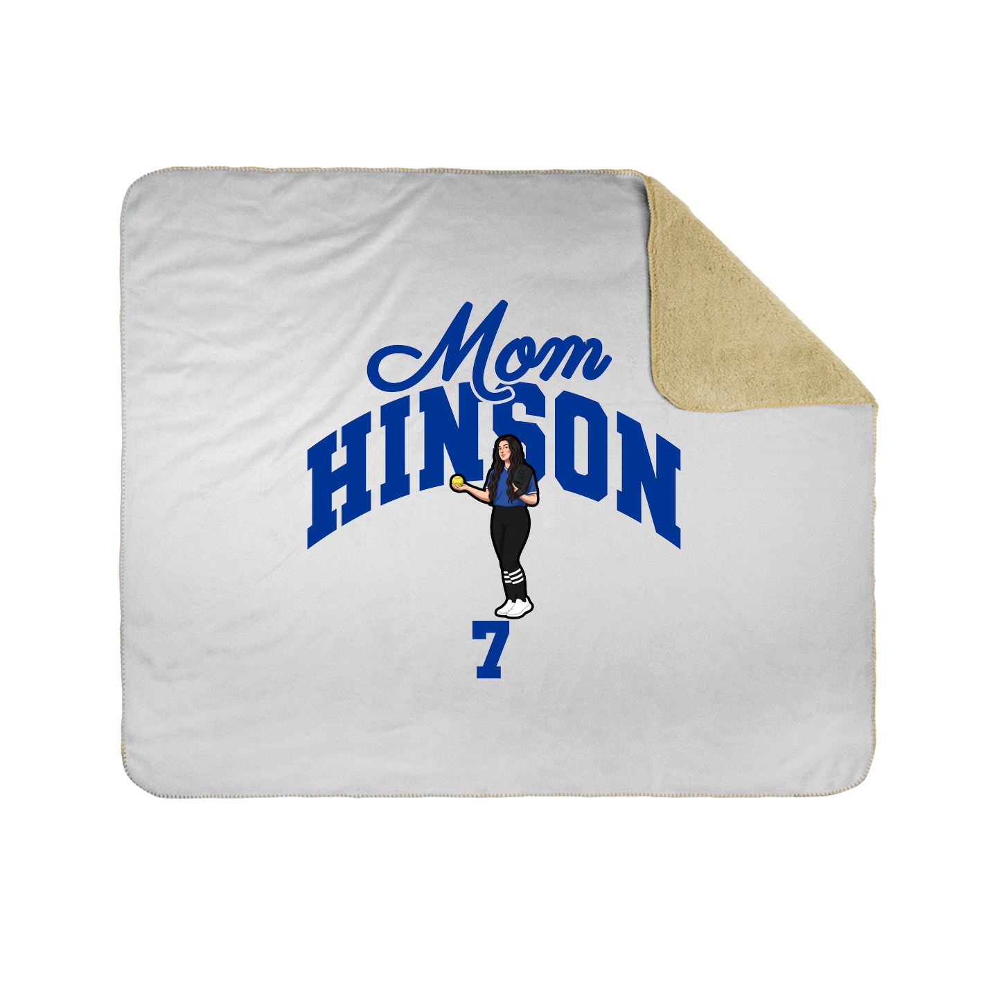 Throw Blanket — Mothers Day Arch in White