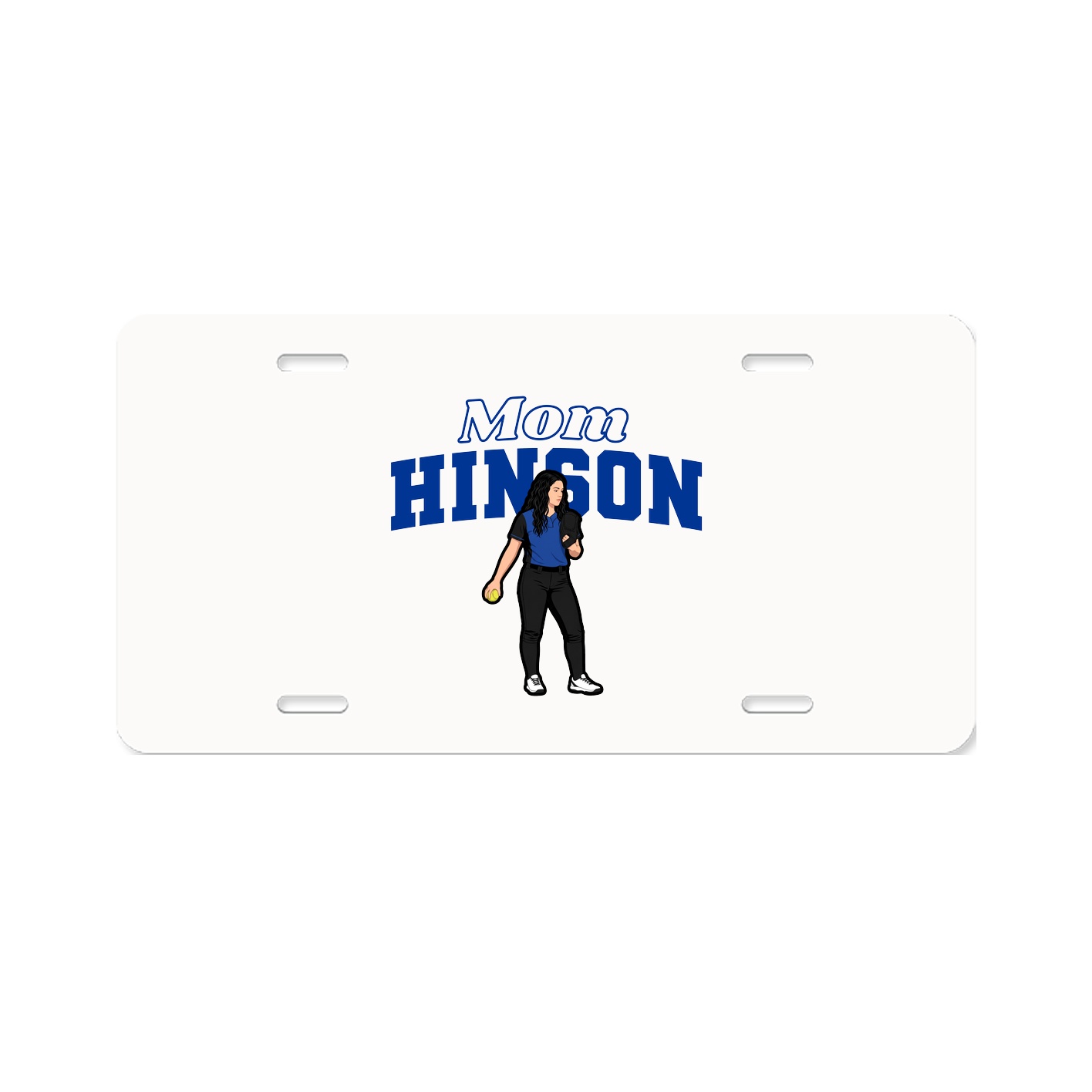 License Plate — Mothers Day Block in Classic