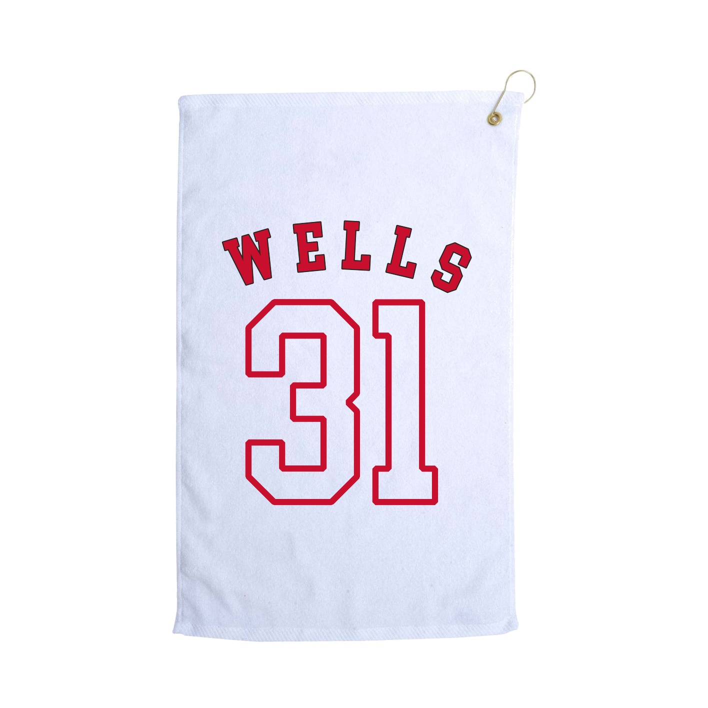 Golf Towel — Shirsey Arch in White