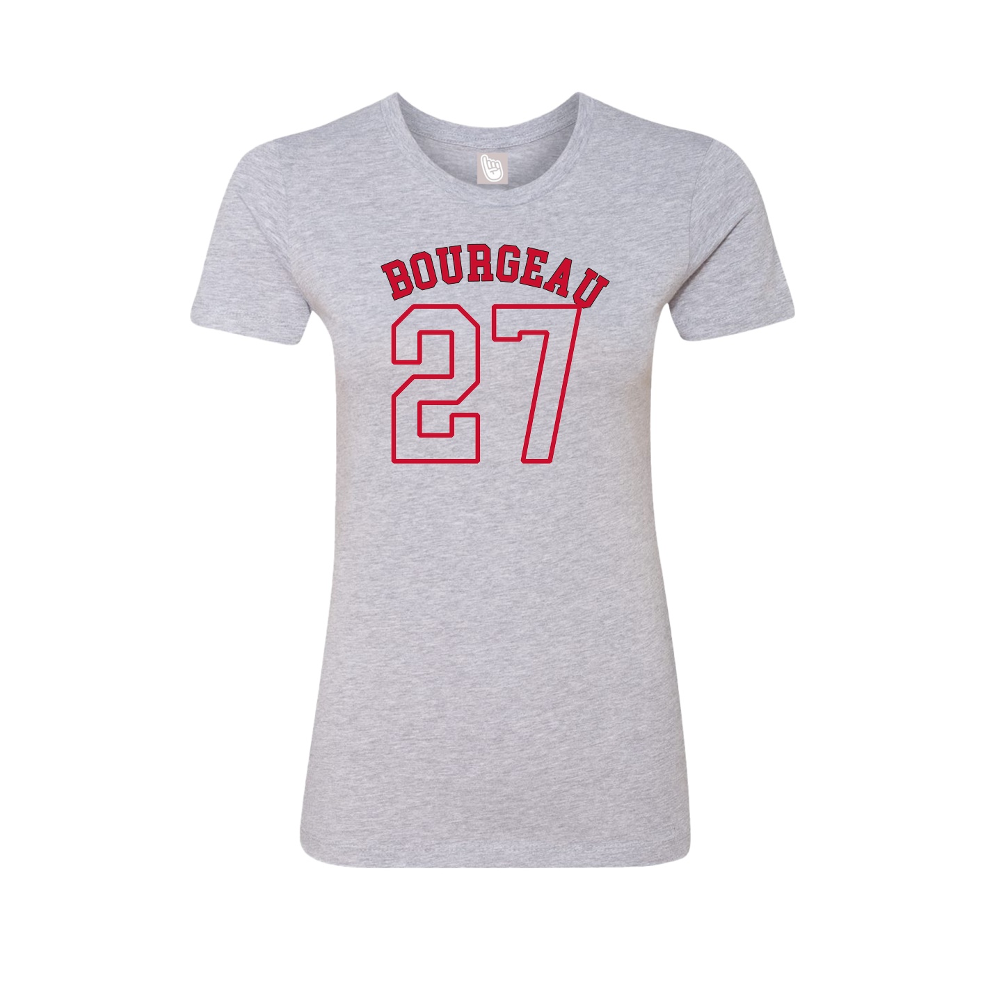 Fitted Women's Tee — Shirsey Arch in Grey