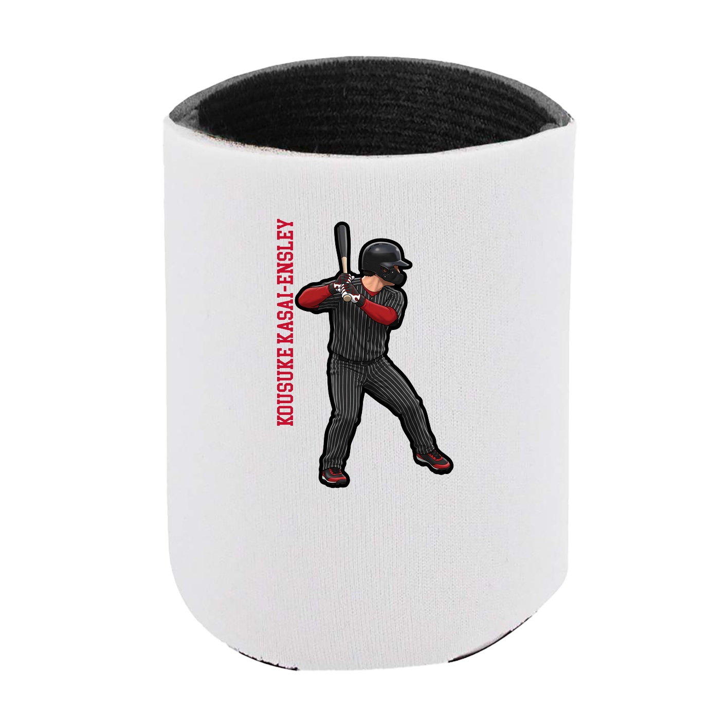 Can Holder — Name Vertical in White