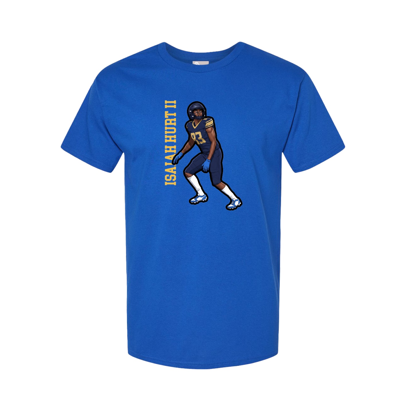 Tee — Name Vertical in Royal
