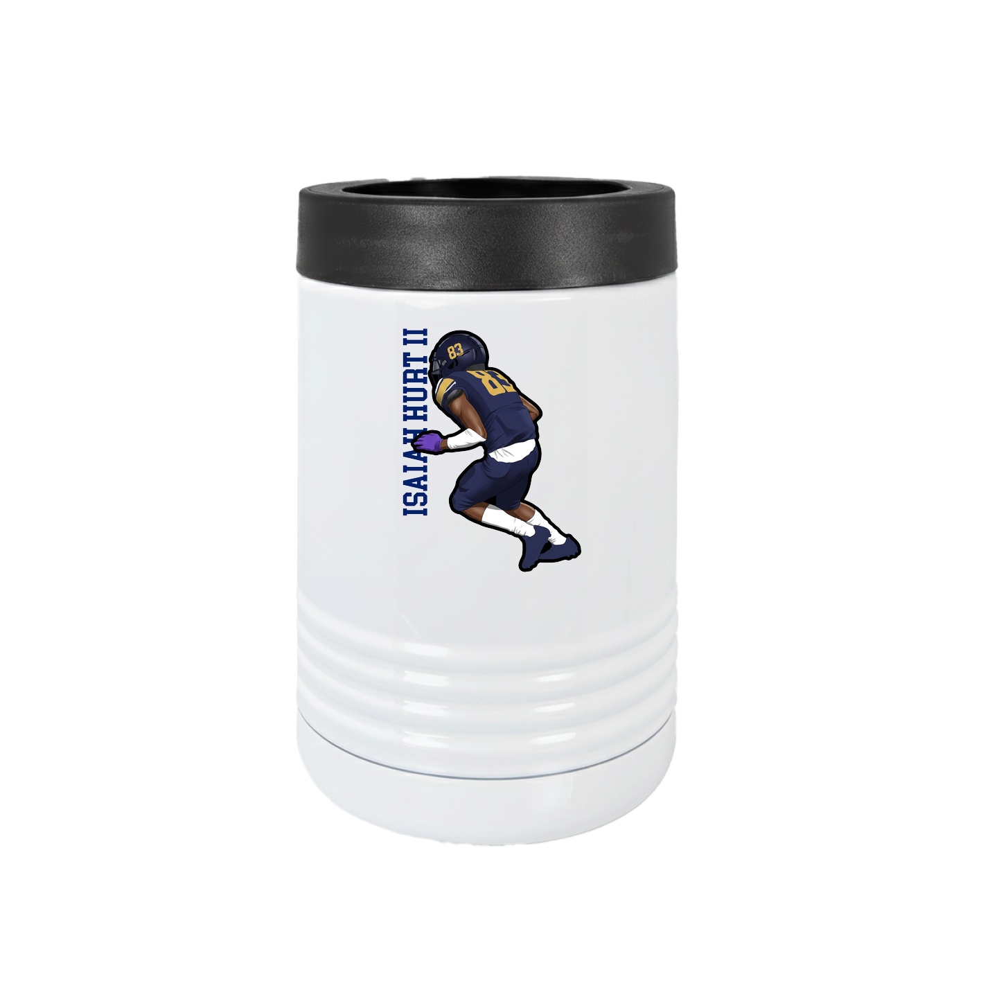 Beverage Holder — Name Vertical in White