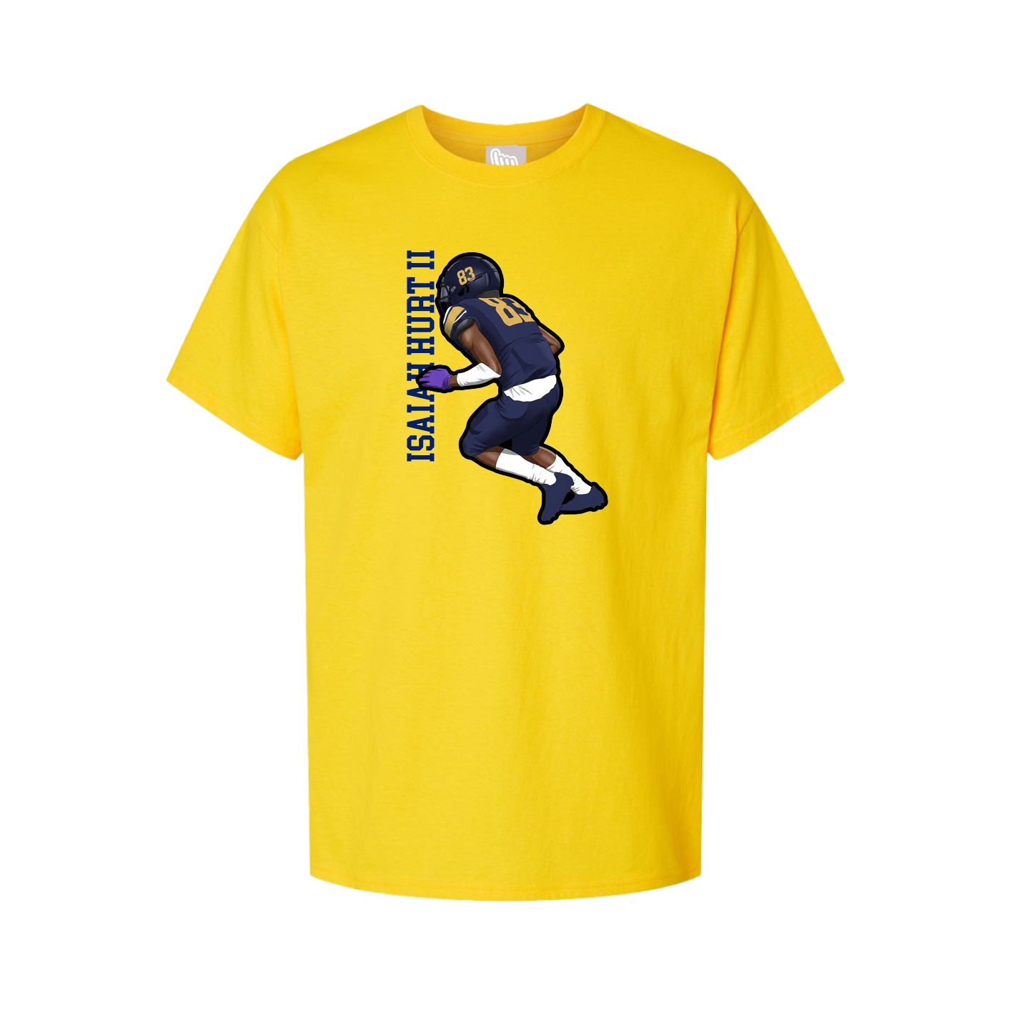 Tee — Name Vertical in Gold