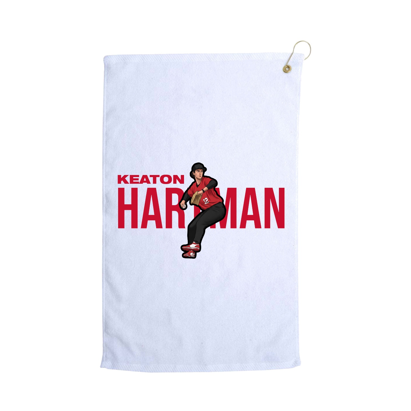 Golf Towel — Player Name in White