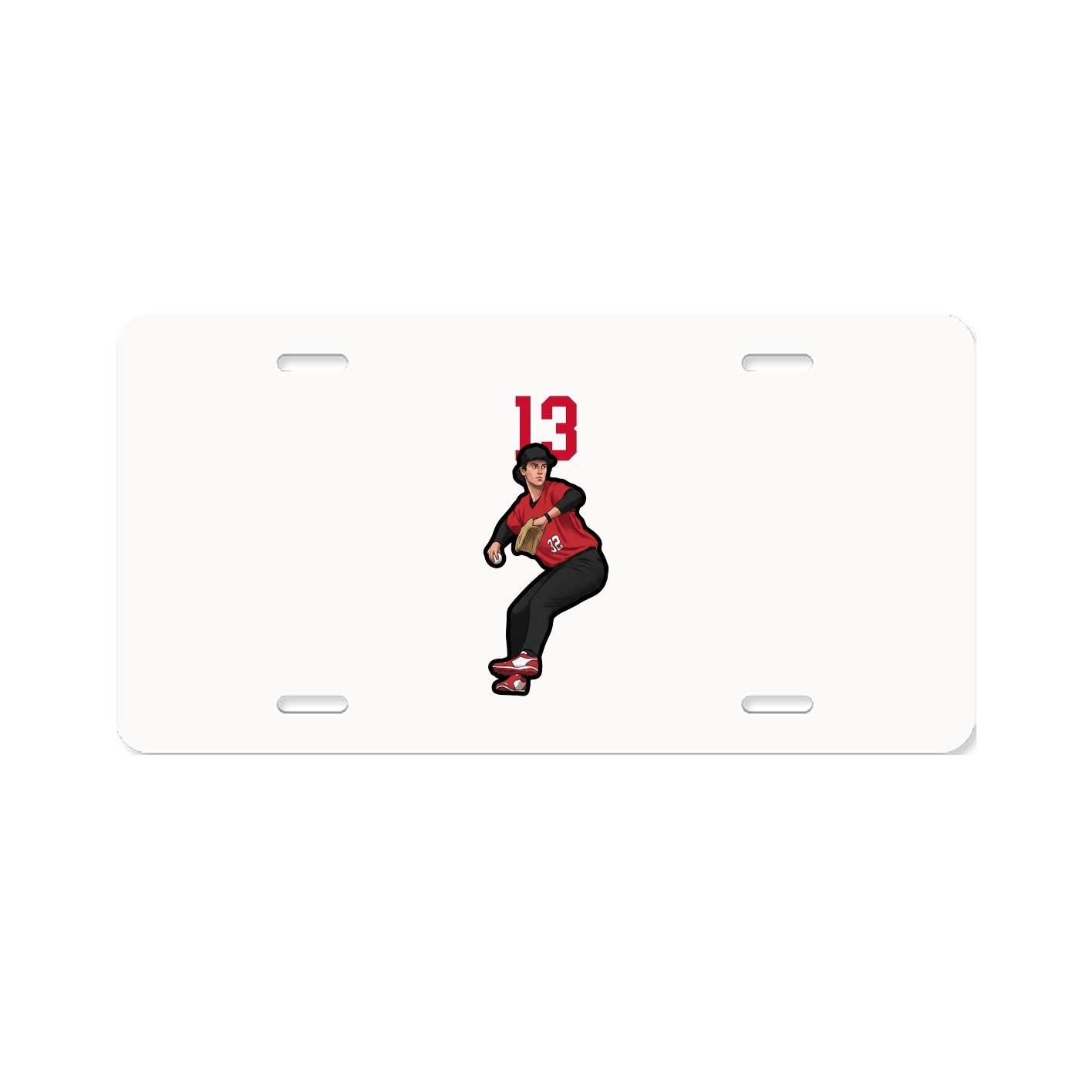 License Plate — Number Top in Classic