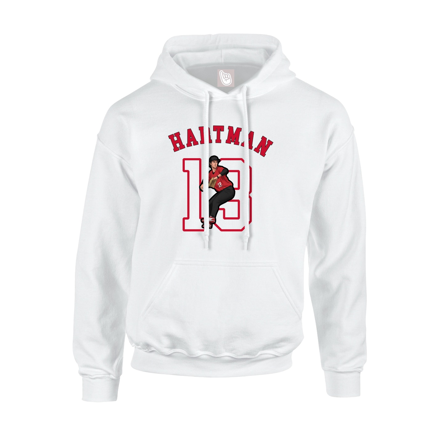 Youth Hoodie — Shirsey Arch in White