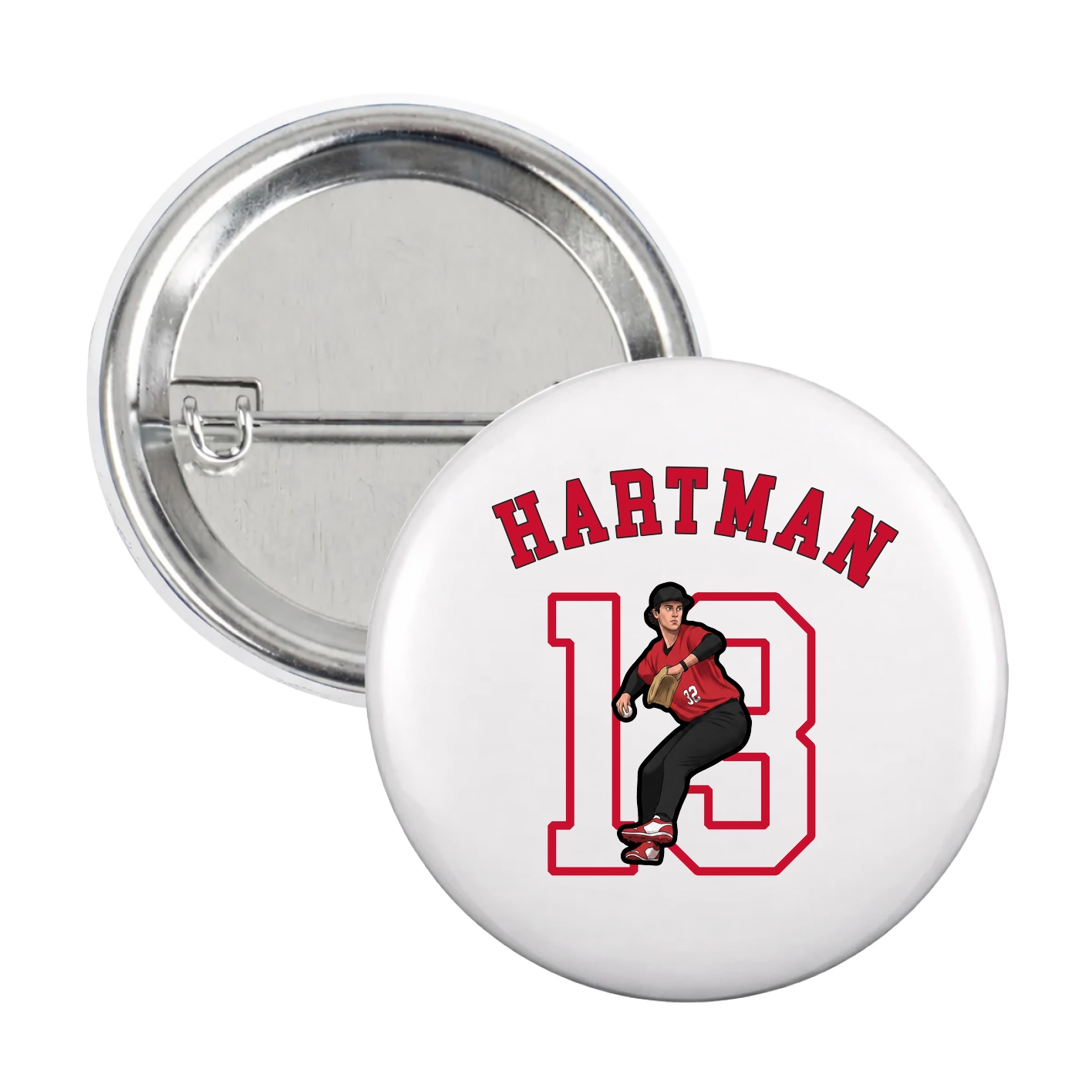 Game Day Button — Shirsey Arch in White