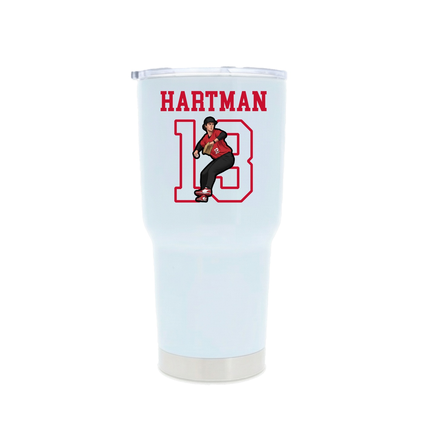 30oz Stainless Steel Tumbler — Shirsey in White