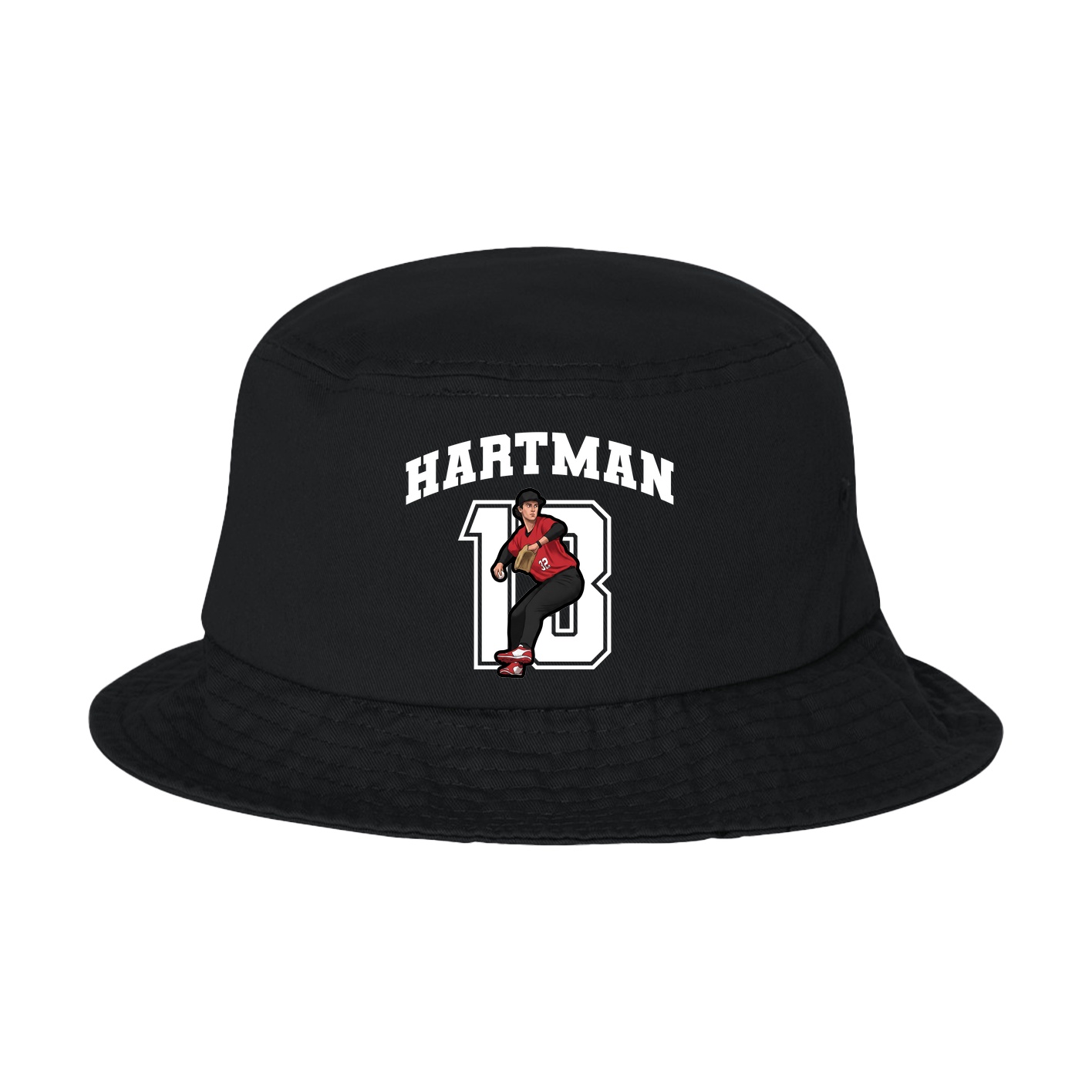 Bucket Cap — Number in Black