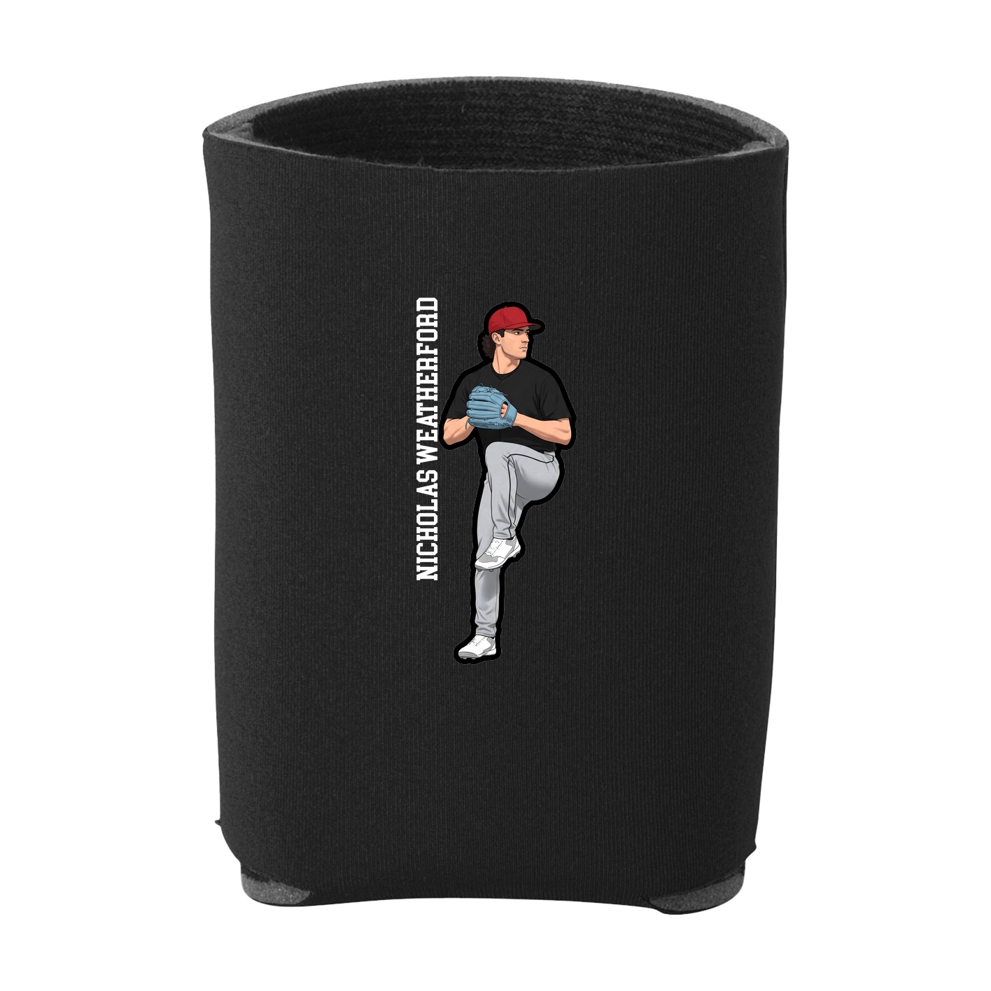 Can Holder — Name Vertical in Black