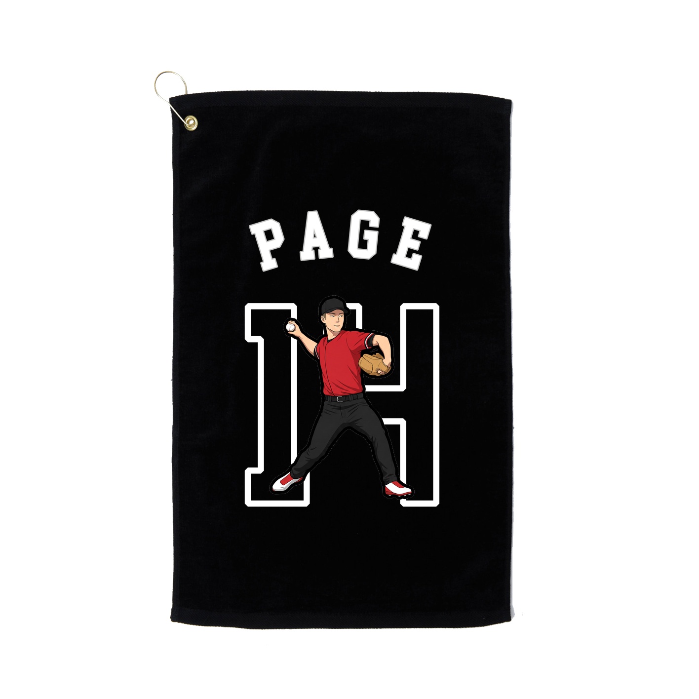 Golf Towel — Shirsey Arch in Black