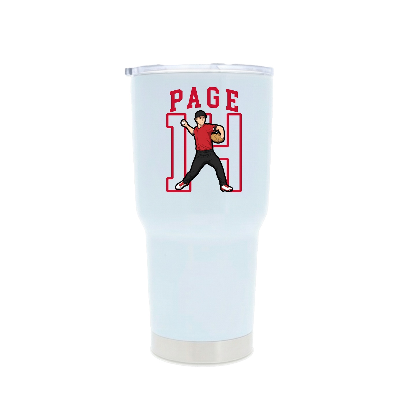 30oz Stainless Steel Tumbler — Shirsey in White