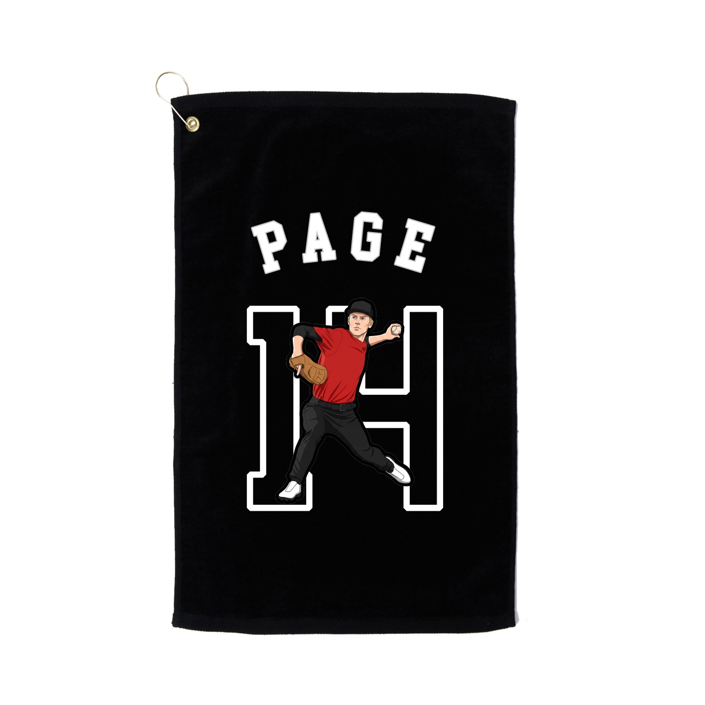 Golf Towel — Shirsey Arch in Black