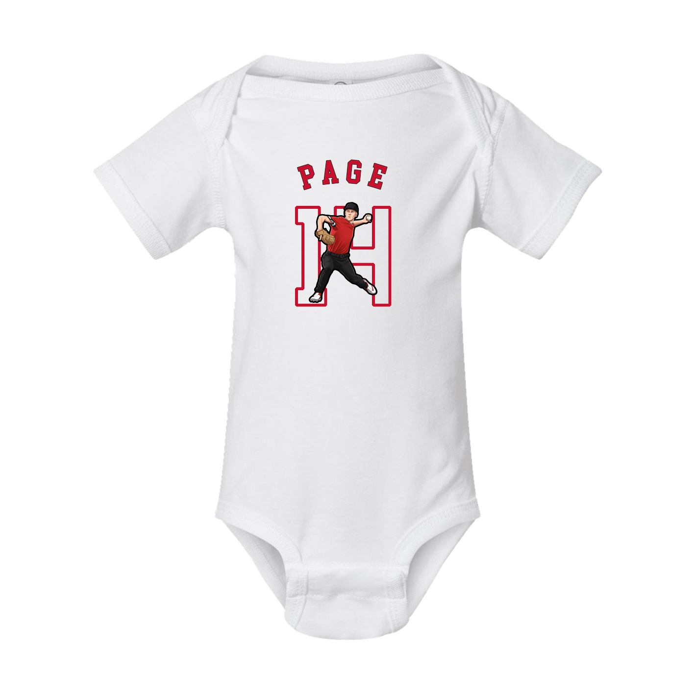 Baby Onesie — Shirsey Arch in White
