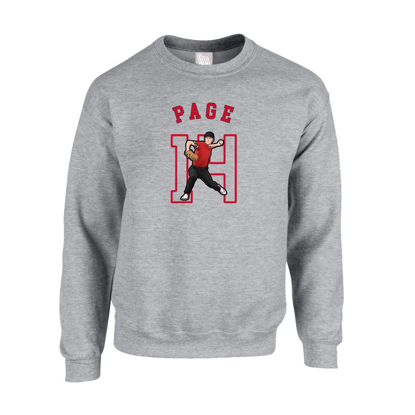 Fleece Crew — Shirsey Arch in Grey