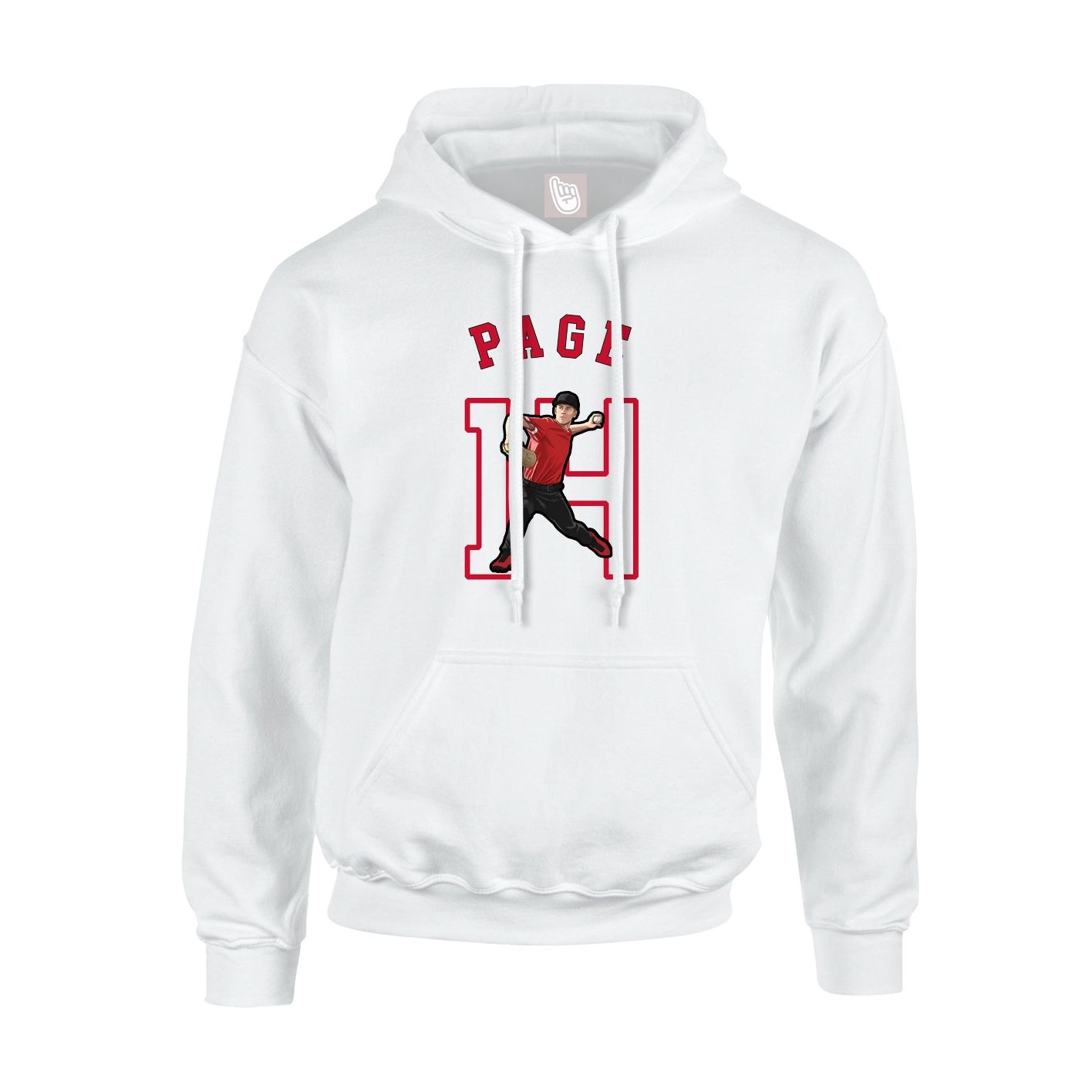 Youth Hoodie — Shirsey Arch in White