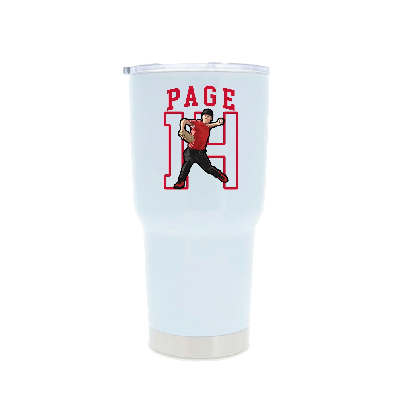 30oz Stainless Steel Tumbler — Shirsey in White