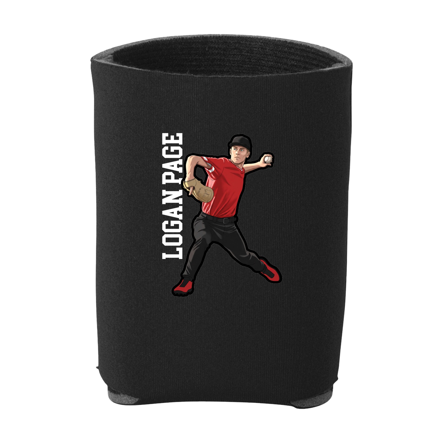 Can Holder — Name Vertical in Black