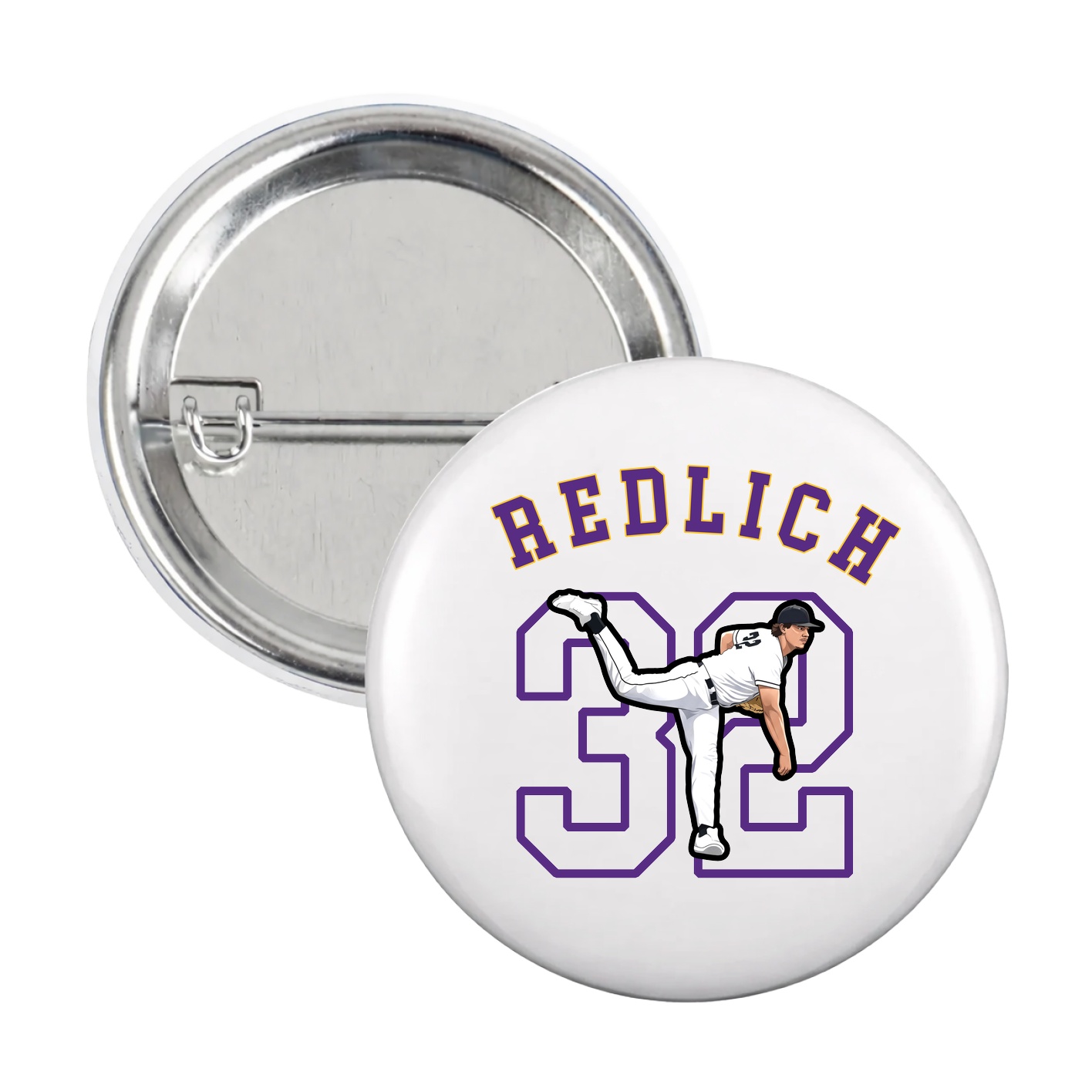 Game Day Button — Shirsey Arch in White
