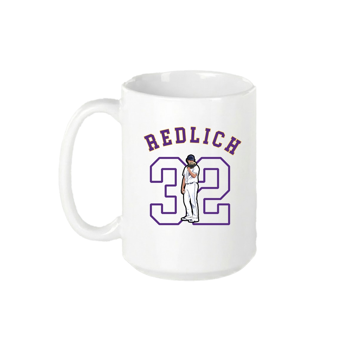 15oz Coffee Mug — Shirsey Arch in White