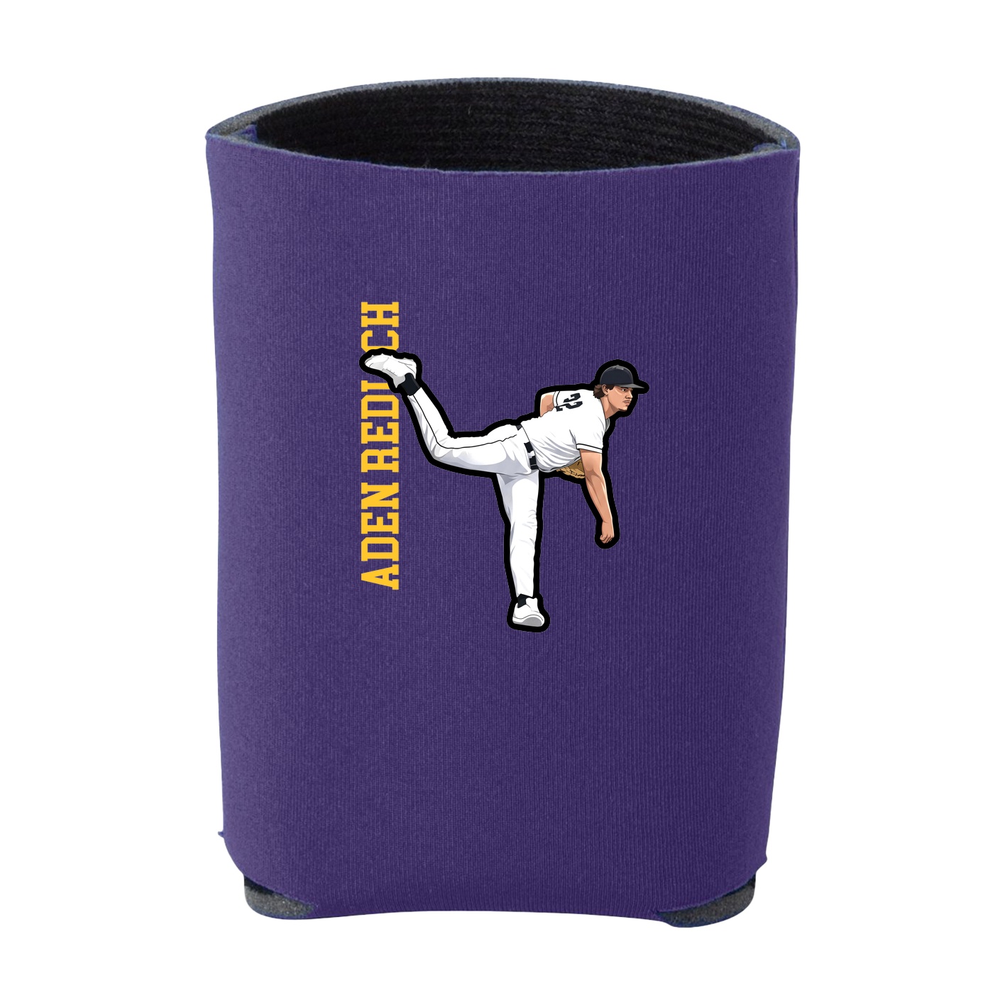 Can Holder — Name Vertical in Purple