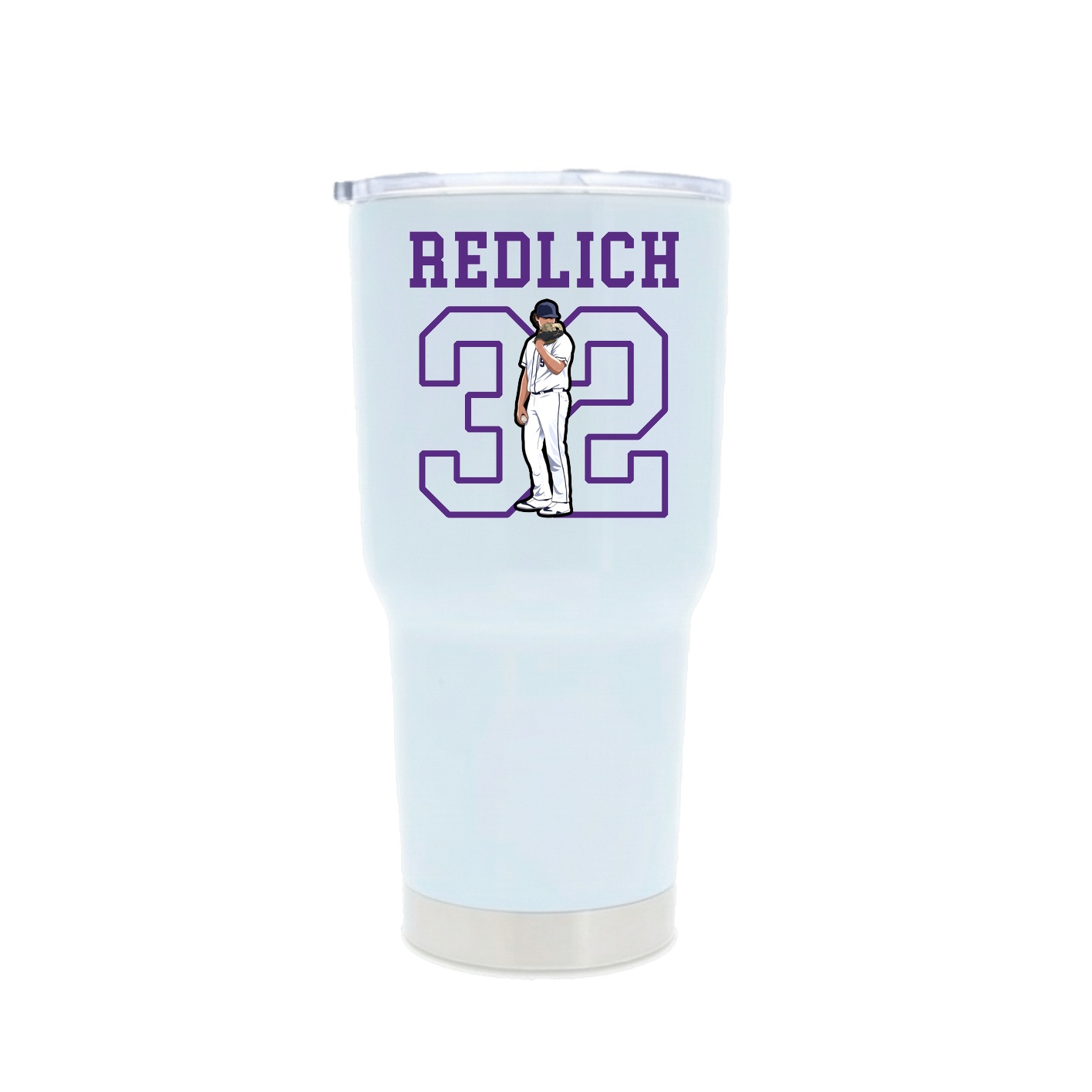 30oz Stainless Steel Tumbler — Shirsey in White