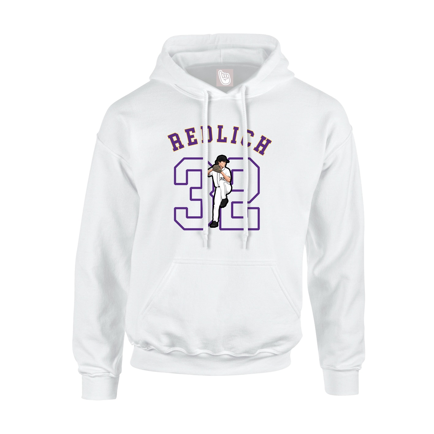 Youth Hoodie — Shirsey Arch in White