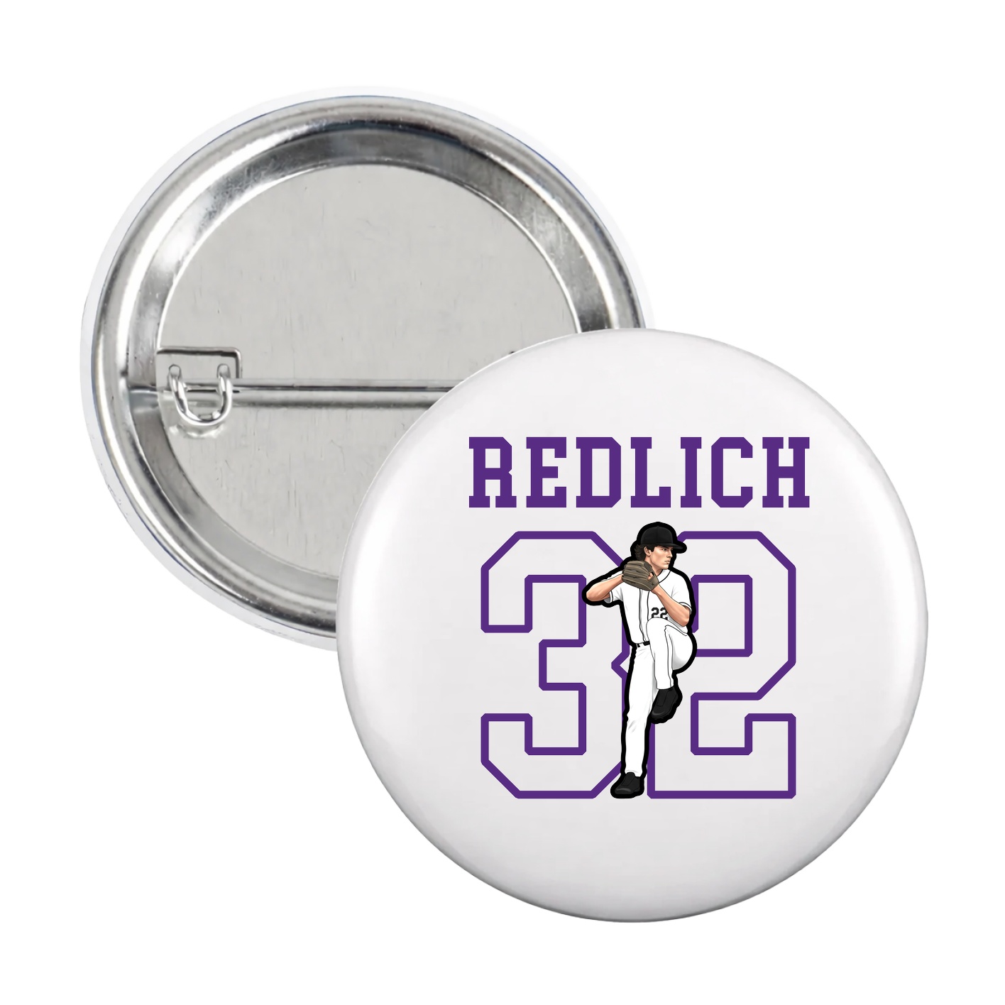 Game Day Button — Shirsey in White