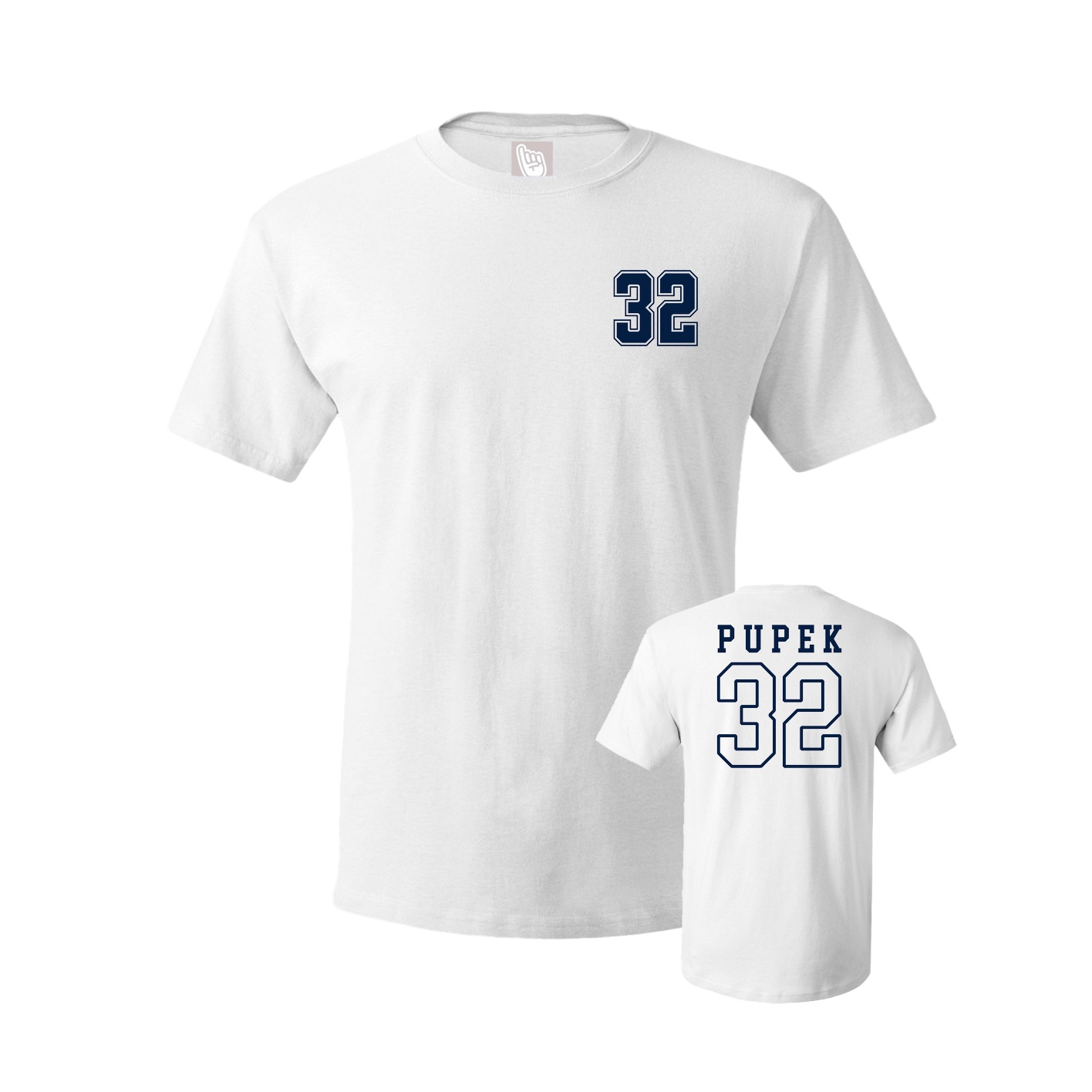 Youth Tee — Chest Back in White