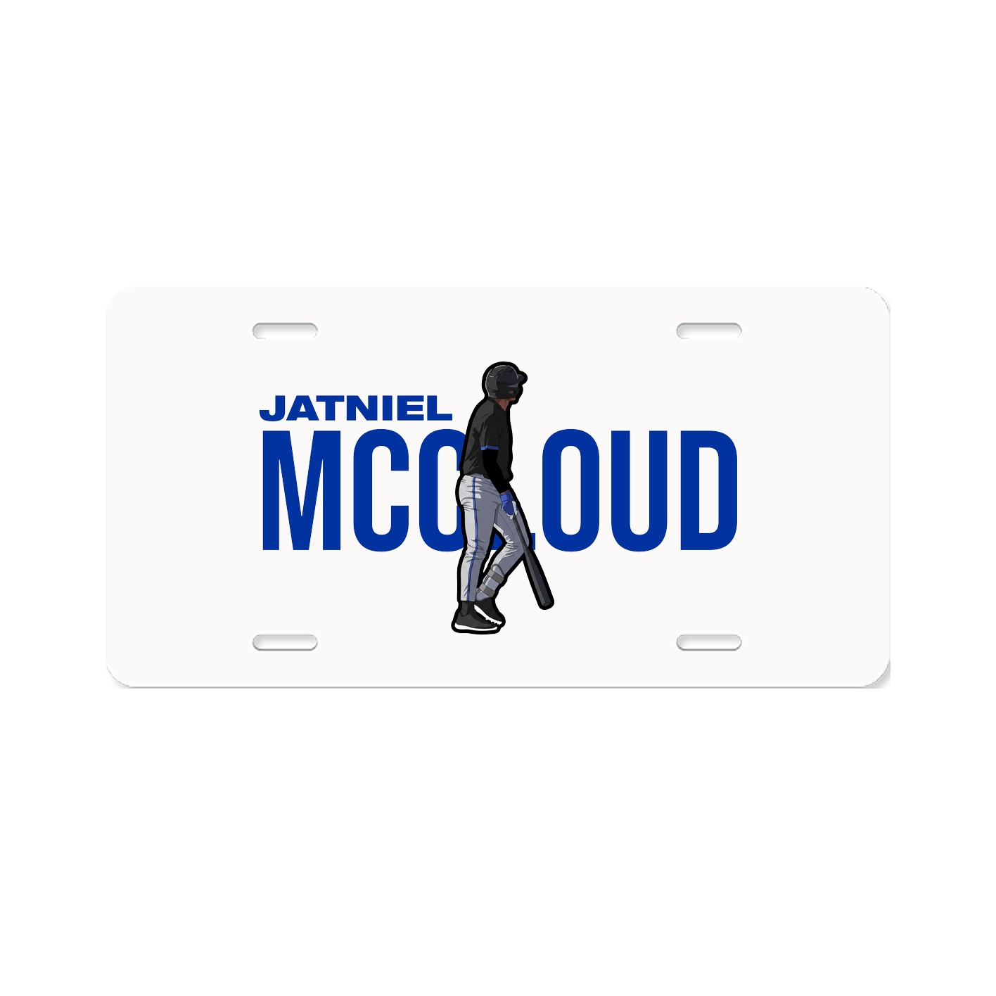 License Plate — Player Name in Classic