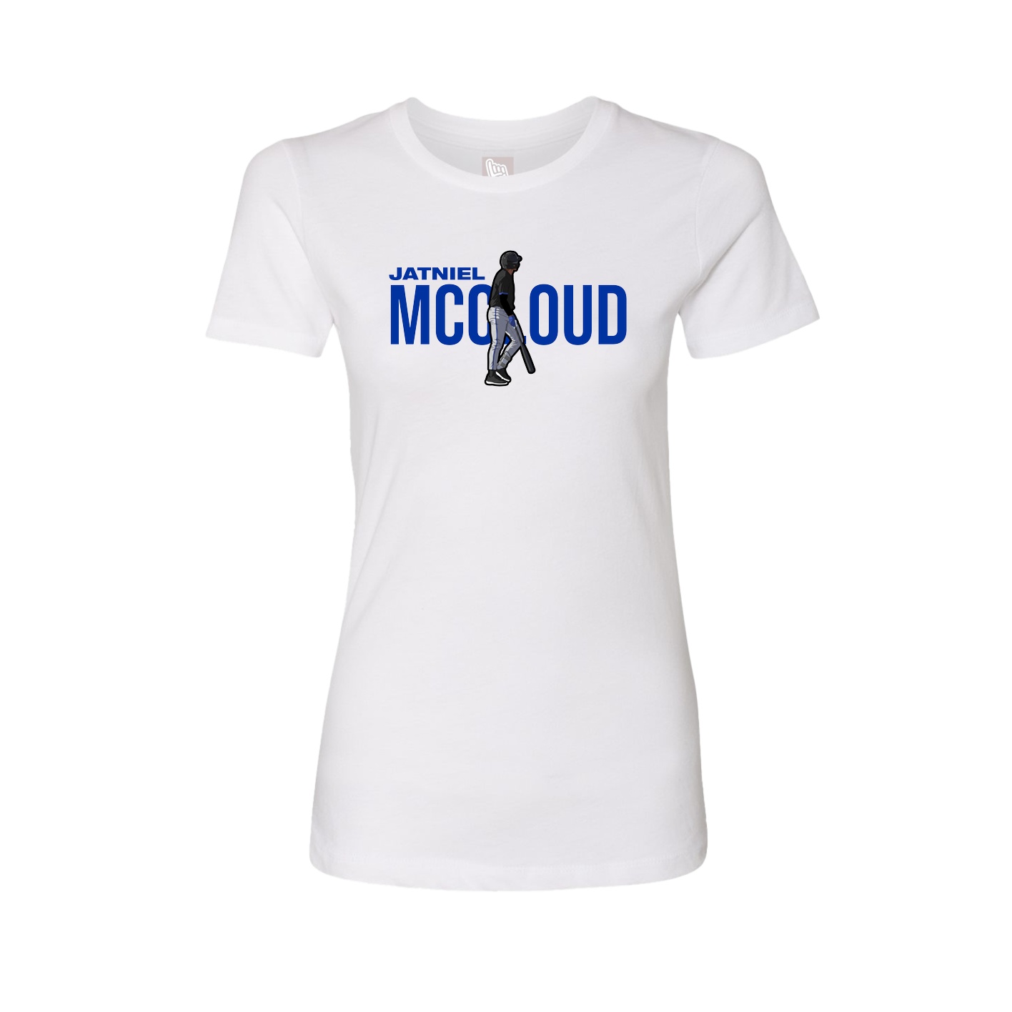 Womens Tee — Player Name in White